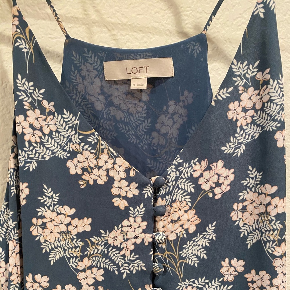 The Loft floral tank top